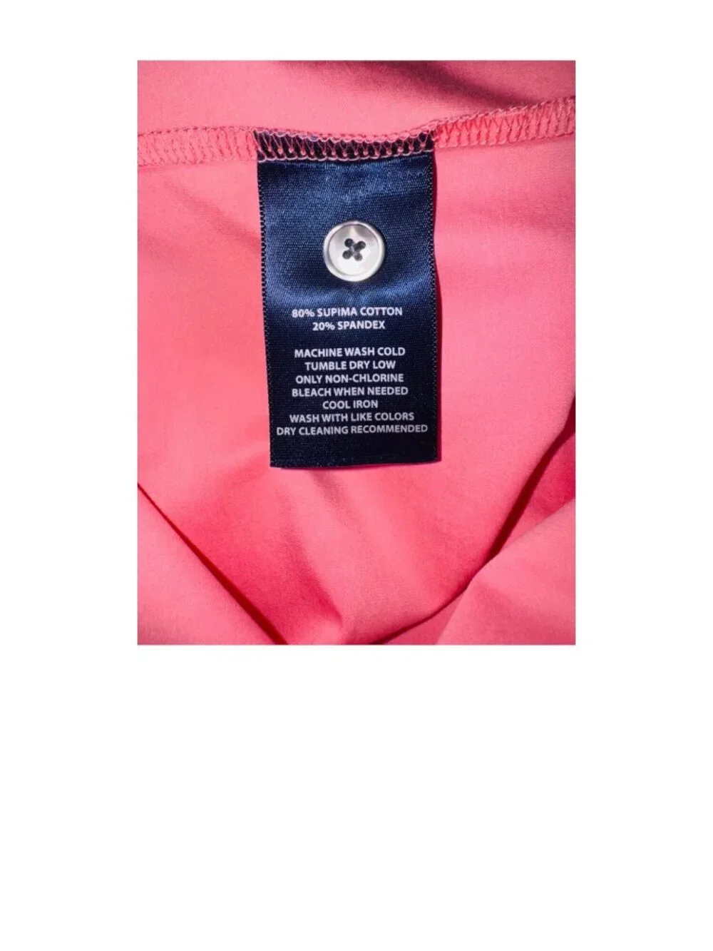 Footjoy Coral Pink Golf Polo Shirt Supima Cotton Stretch Mens M Casual Dri Fit
